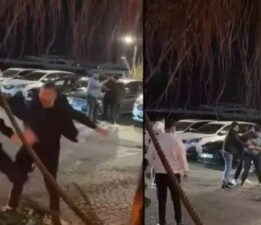 Beylikdüzü’nde tekmeli yumruklu kavga kamerada