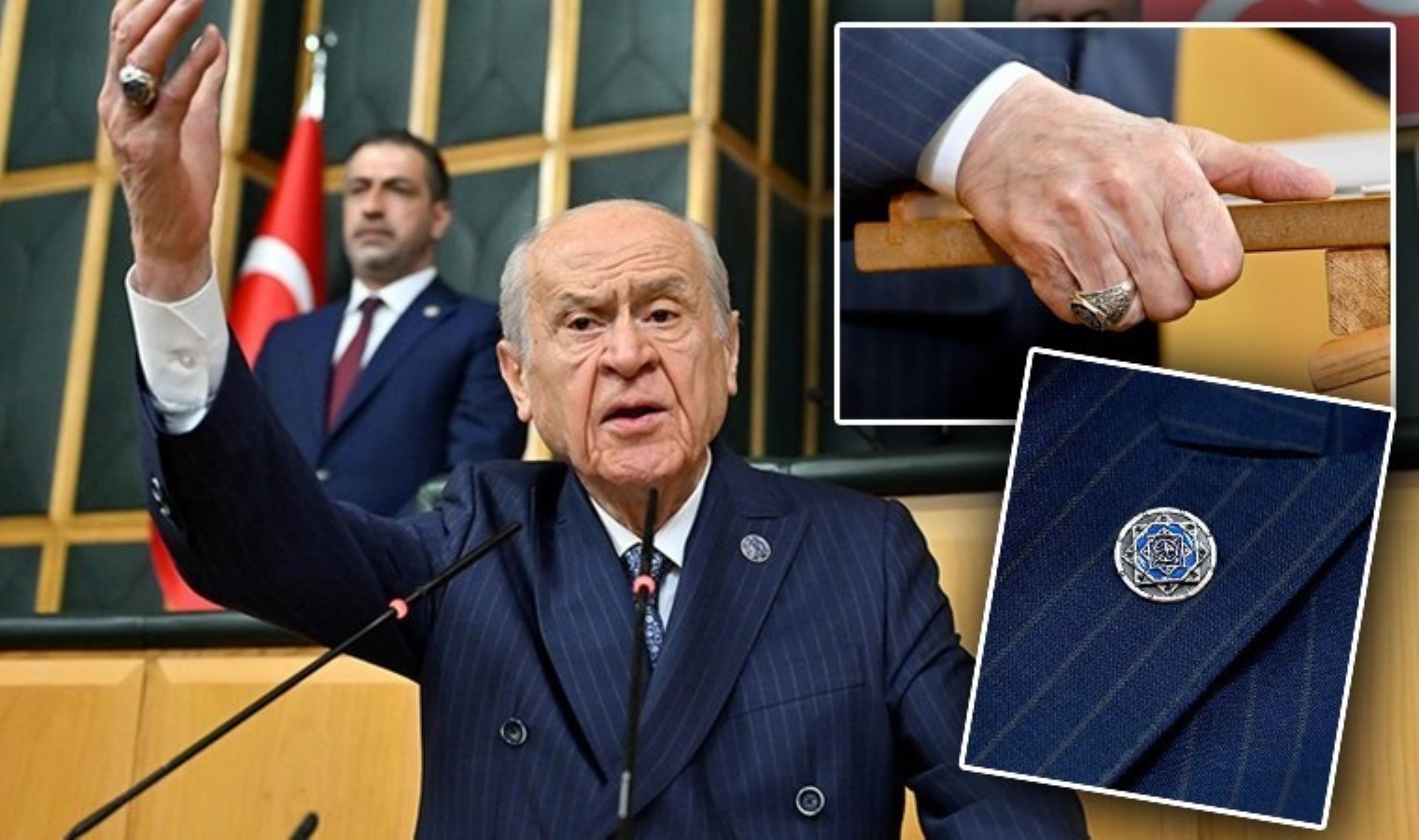 Devlet Bahçeli’nin ‘yüzüğü’ ve ‘rozeti’ ne anlama geliyor? Tarihi çağrıda dikkat çeken ayrıntı…