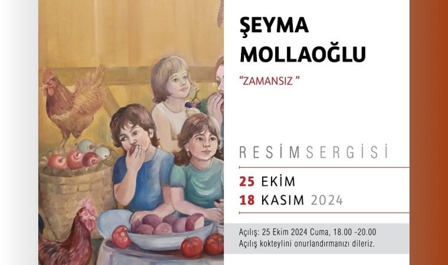 Fırça Sanat Galerisi’nde Şeyma Mollaoğlu’nun “Zamansız” Sergisi