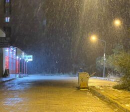 Hakkari Yüksekova’ya mevsimin ilk karı yağdı