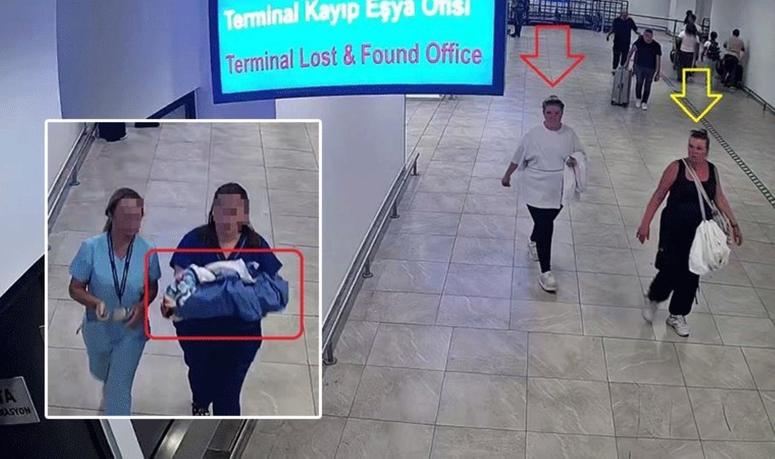 Havalimanında doğurduğu bebeği klozette bırakan Rus turistin görüntüleri ortaya çıktı