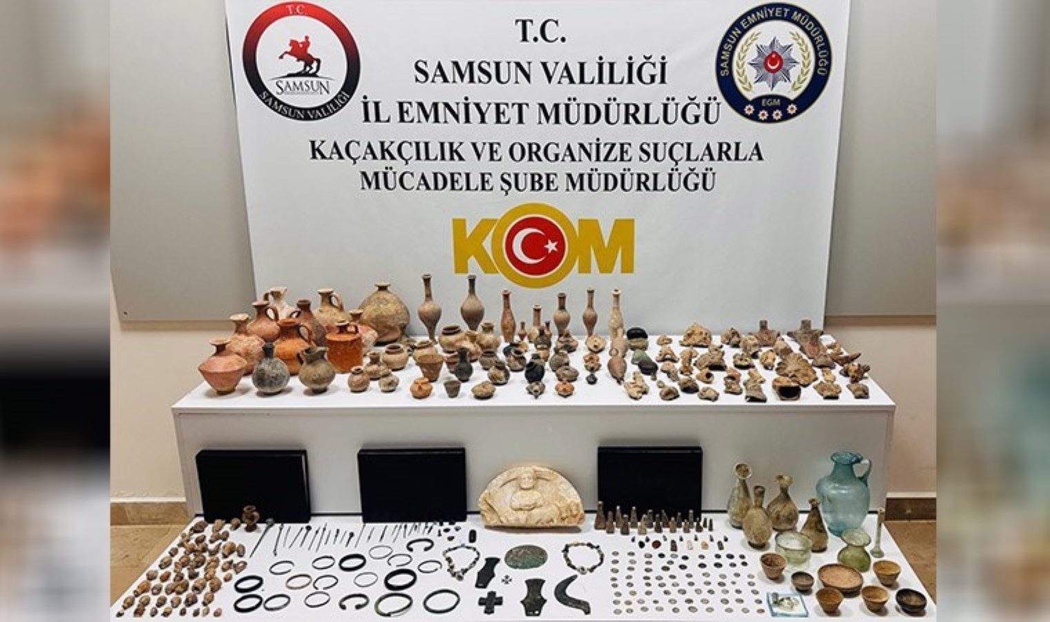 Samsun’da tarihi eser kaçakçılığı operasyonunda 1 kişi yakalandı