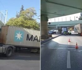 Bakırköy’de TIR üst geçite çarptı: Trafik yoğunluğu yaşanıyor!