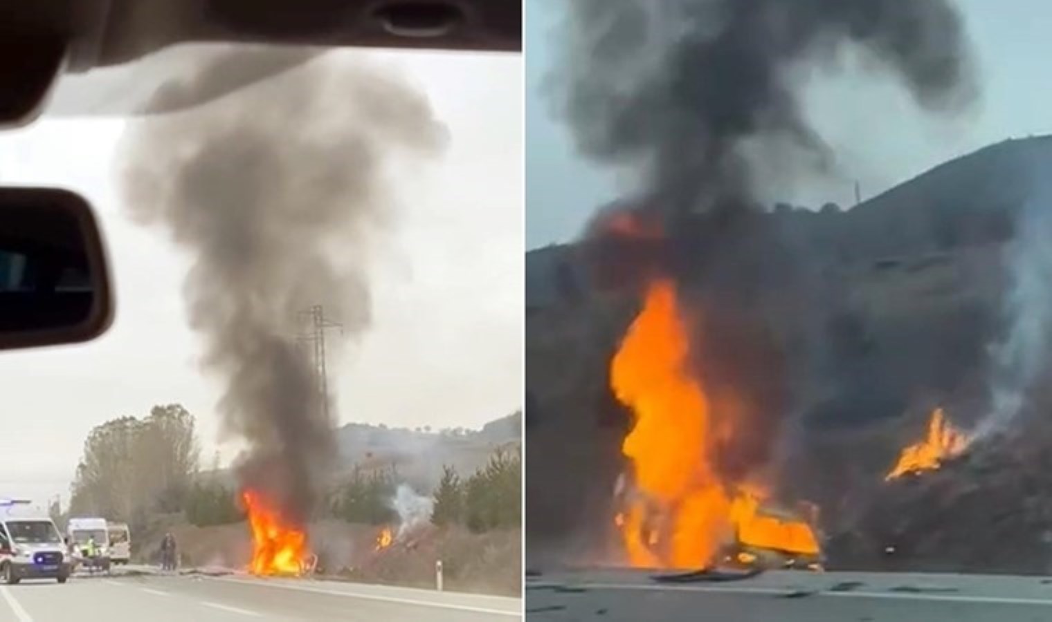 Erzincan’da iki otomobil kafa kafaya çarpıştı: Yaralılar var!