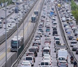 İstanbul’da trafik yoğunluğu yüzde 70’in üzerine çıktı