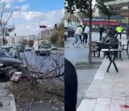 Kaza yaptılar, kavgaya devam ettiler: Polis havaya ateş açtı!