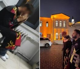 Köprüde ‘şeytan’ kostümüyle koşan şahıs yakalandı