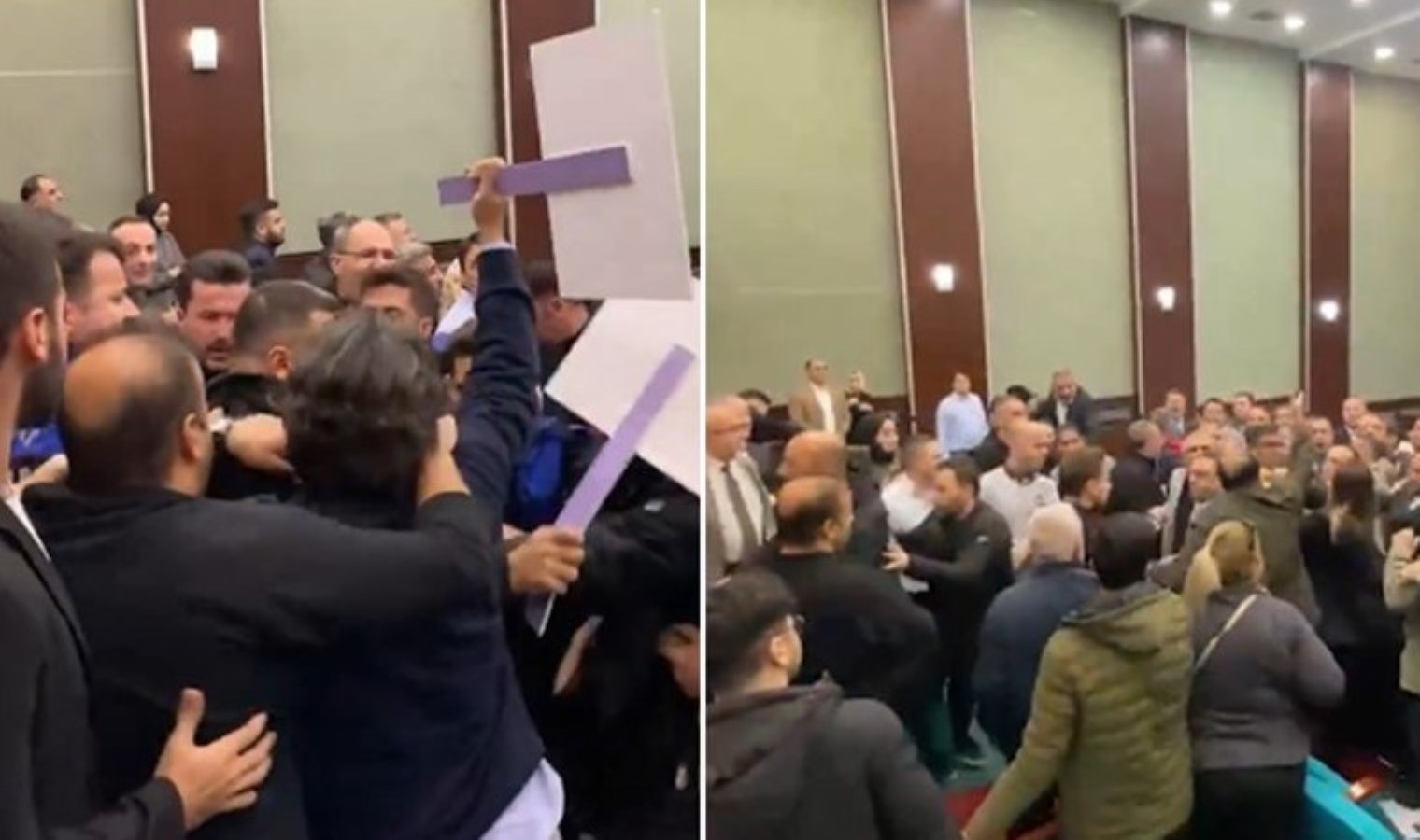 AKP’li Kağıthane Belediyesi’nde ‘kayyum’ kavgası… AKP ve MHP’li üyeler CHP’lilere saldırdı: 2 CHP’li hastanelik oldu!