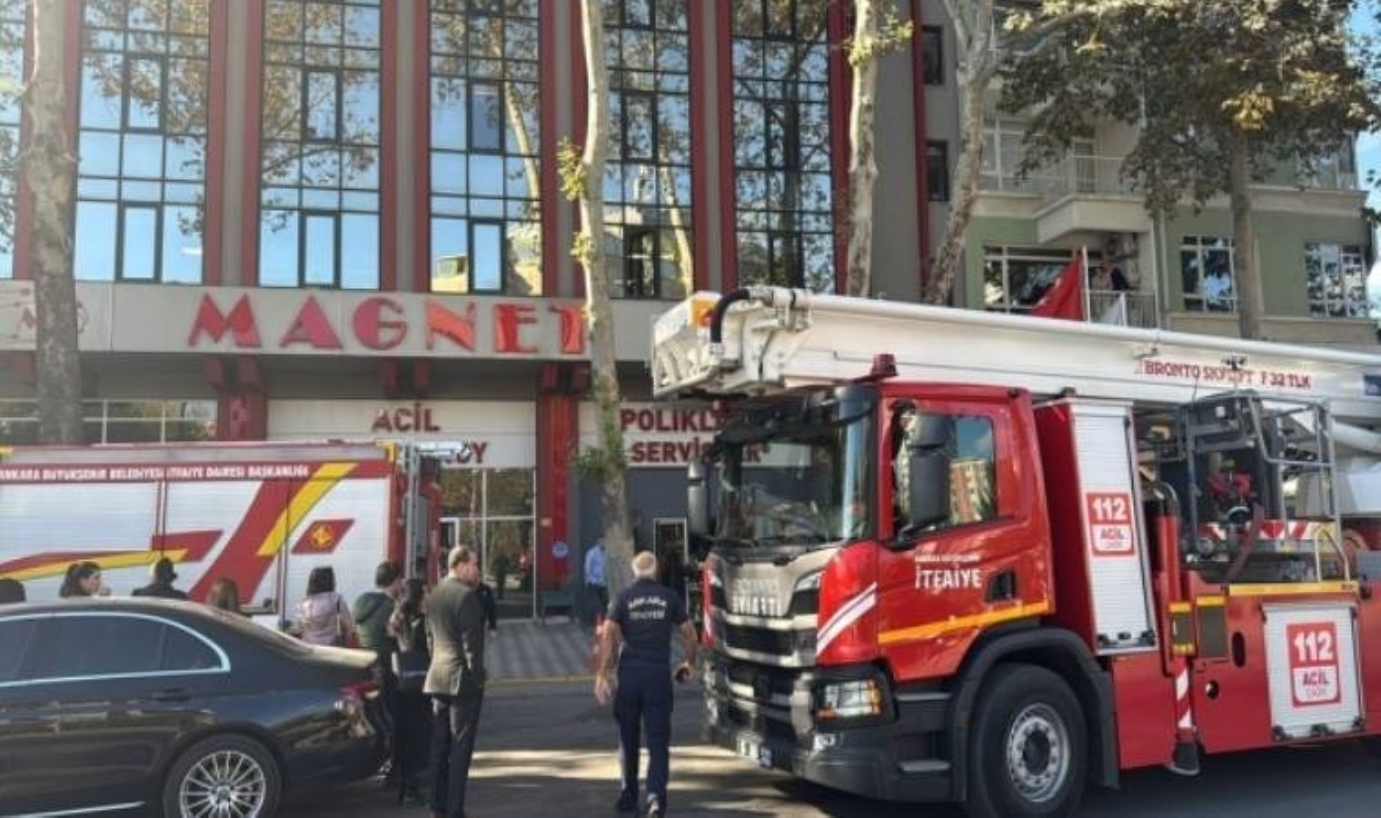 Ankara’da özel hastanenin laboratuvarında yangın paniği