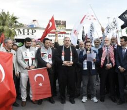 Bu sefer adres Mersin Limanı: ‘Katil İsrail, işbirlikçi AKP’