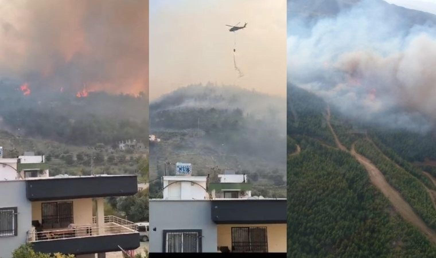 Hatay’da korkutan orman yangını: Rüzgarın etkisi ile yayıldı!