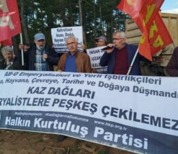 HKP, Kazdağları’ndaki ağaç katliamını protesto etti: ‘Neden her zaman bu beşli çete karşımıza çıkıyor?’