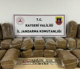 Kayseri’de 183 kilo bandrolsüz tütün ele geçirildi