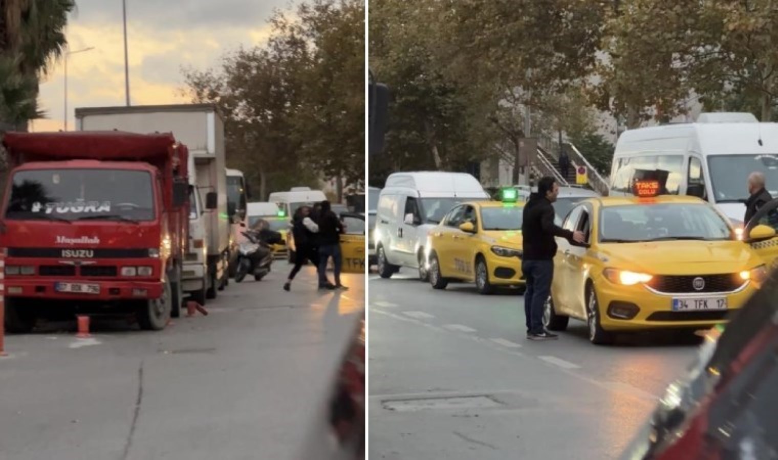 Yer Beyoğlu… Taksi durmayınca çılgına döndü, aracın aynasını kırdı!