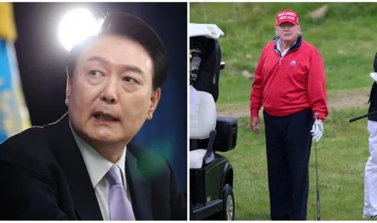 Güney Kore’de Trump hazırlığı: Golf pratiğine başladı