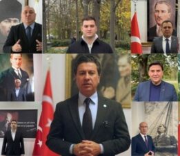 Muğla’nın başkanlarından Atatürk’e saygı duruşu