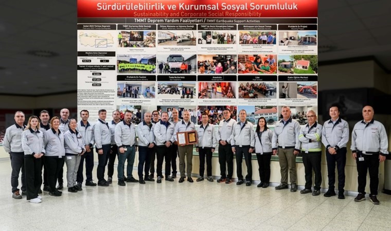 Toyota Otomotiv Sanayi Türkiye’ye büyük onur: Kurumsal Soysal Sorumluluk ödülünü kazandı…