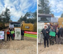 Yaşam savunucuları ağaç kıyımına karşı Çanakkale’de: ‘Cengiz, Kazdağları’ndan defol!’